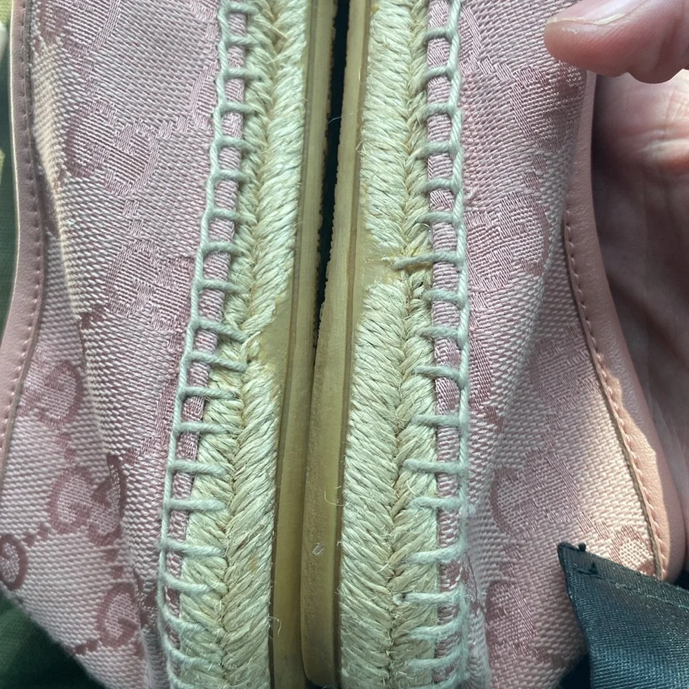 🤯AUTHENTIC GUCCI MONOGRAM GUCCIRISSMA CLOTH ESPADRILLES
